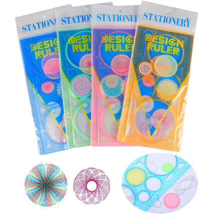 1~20PCS Creative Gears Geometry Spirograph Drawing Stencils Set Children Painting Template Art Crafts Kids Educational Toy TMZ