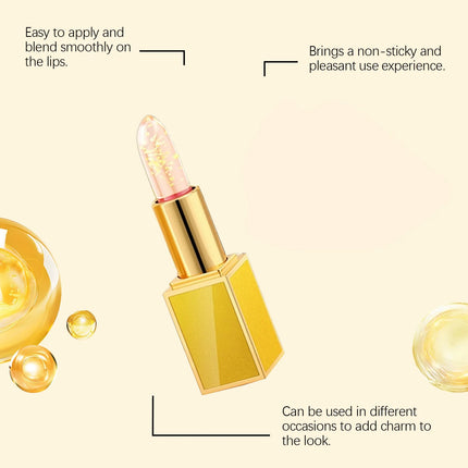 Gold Foil Moisturizing Lip Balm Moisturizes Brighten Lips Care Prevents Cracking Long Lasting No Fading Makeup Gloss Lipstick