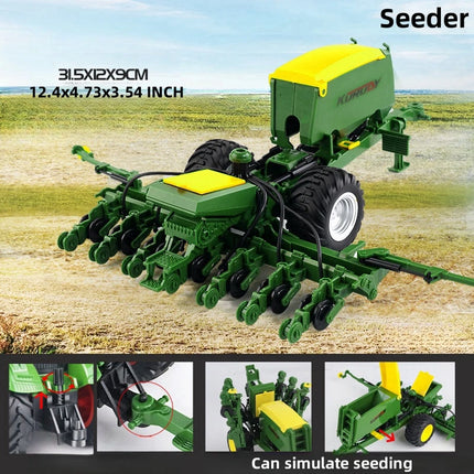 Large Scale Tractor Toys DIY Farmer Car Playset Toy Transport Trailer Engineering Birthday Gifts