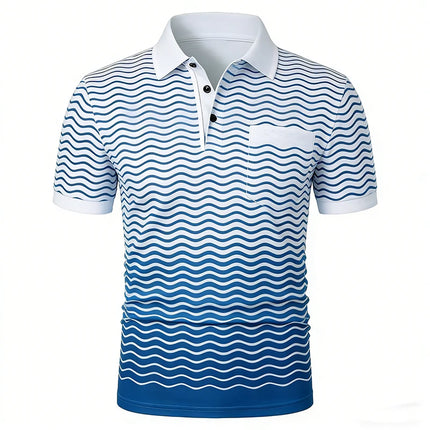 Men's Short Sleeve Shirt Breathable Digital Printing Pattern Polyester 100% Summer Casual Color Men's Clothing Comfortable