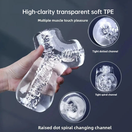 Manual Multi-channel Airplane Cup for Training Airplane Cups， Men's Mini Toy Transparent Adult Play Item.