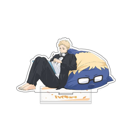 Anime Haikyuu!! 15CM Acrylic Stand Animal Mascot Bokuto Kuroo Kenma Desk Decor Otaku Fans Collectible Gift