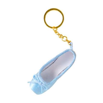 39BD Ballet Inspired Keys Chain Satin Pointe Shoes Pendant Cute Keychain Satin Alloy Material Keyrings for Dance Enthusiasts