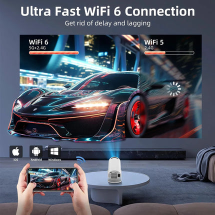 Outdoor LED Projector 4K Wifi 1080P HD Home Cinema Video Movies Video Game Projection