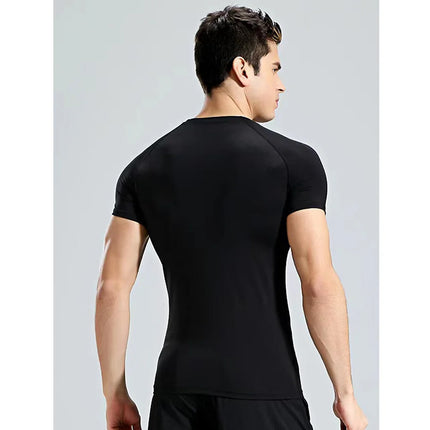 Men's T-Shirt Running Sport T Shirt Men Compression Top Tee Fitness Quick Dry Tight Training Gym Sport Running Shirts Men Jersey