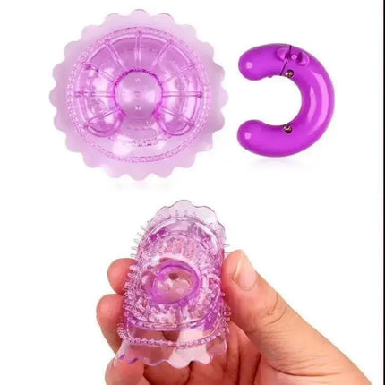1 Pair Wearable Nipple Vibrators Sticker Breast Massage Soft Silicone Invisible Pasties Clitoral G Spot Stimulator Sex ToysWomen