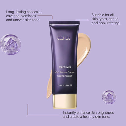 EELHOE Body Concealer Full Coverage Covering Tattoo Sweatproof Waterproof Body Foundation Body Coverage Perfector Makeup