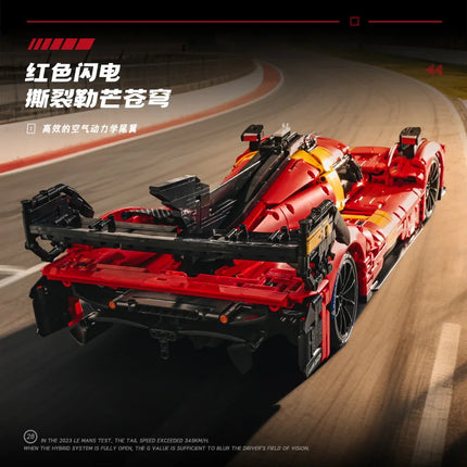 1:8 Technical 499P Super Sport Racing Car Building Blocks SC63 Car Bricks Assembling Toys For Children Christmas Gifts Boys