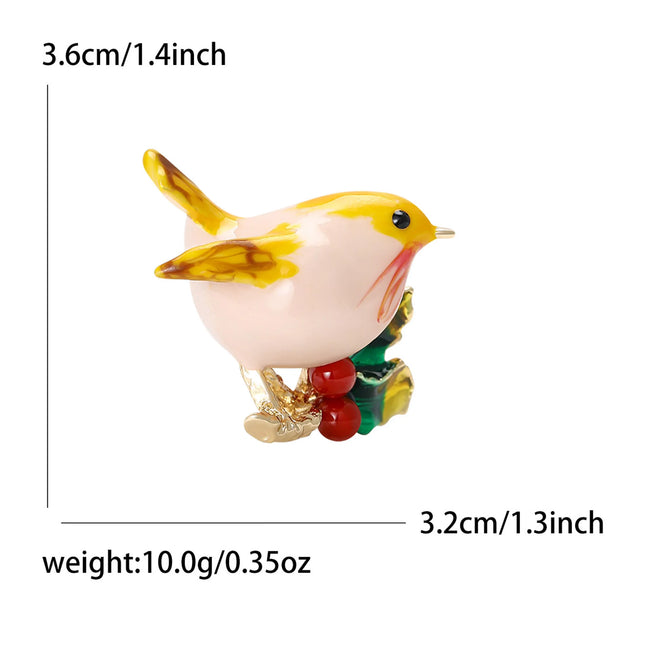 Classic Rhinestone Bird Brooches for Women Unisex Enamel Animal Pins Office Party Friend New Fashion Gifts Jewelry Accessories