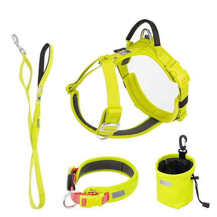 SMALL COMBINATION Large Dog Collar Harness and Leash Sets No-Pull Reflective Medium Dog Chest Vest Pet German Shepherd Training