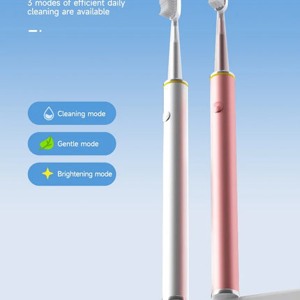 Electric Toothbrush Mental Thin Brush Body Specially for Women Pure Wisdom Beauty Soft DuPont Bristle