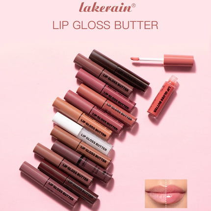 8ml Butter Non-stick Cup Gloss Lip Gloss Moisturizing Mirror Lip Gloss Lasting Color Lip glaze Dye Lip Liquid Makeup For Women