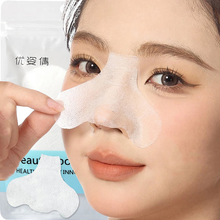 100-300PCS Blackhead Nose Mask Paper Disposable Moisturizing Blackhead Nose Mask Strips Paper Cosmetic Cotton Skin Care Stickers