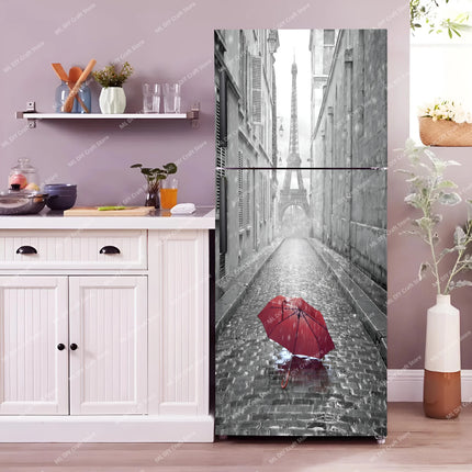 Coke Vending Machine Mural Refrigerator Door Art Mural Sticker Peel and Stick Phone Booth Coffee Wallpaper Fridge Door Decals