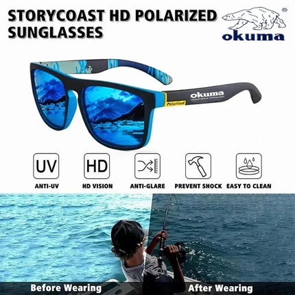 OKUMA Polarized Sunglasses UV400 for Men and Women Outdoor Hunting, Fishing, Cycling, with Optional Glasses