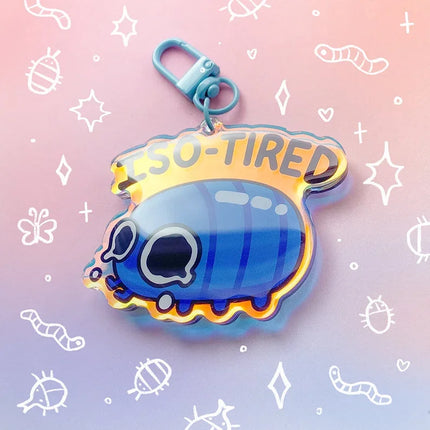 ug Keeper 3.5 Inch Shaker Acrylic Charm Critter Keeper Keychain Nature Cute Isopod Stag Hercules Beetle Worm