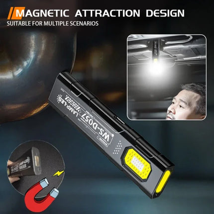 LED Mini Flashlight USB Rechargeable COB Flashlight With Magnet Pocket Lantern Flood Work Light Emergency Handheld Torch