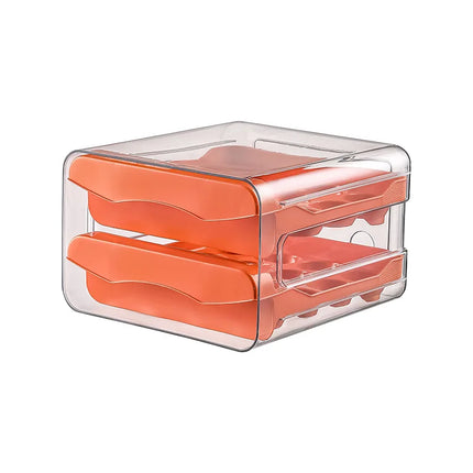 Automatic Scrolling Egg Rack Holder Storage Box Egg Basket Container Organizer Rolldown Refrigerator Egg Dispenser For Kitchen