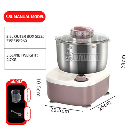 7L Stainless Steel Food Mixer Electric Dough Kneading Machine Automatic Large Capacity Dough Mixer HY-01 2025 NEW