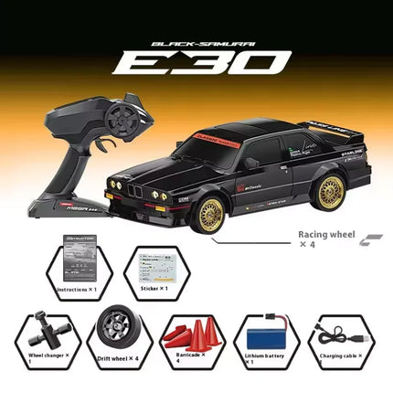 Whoosh E30 Pro Gyro Rc Drift Car 4WD Speed Racer Full Scale Throttle Direction Simulation Model Remote Control Cars