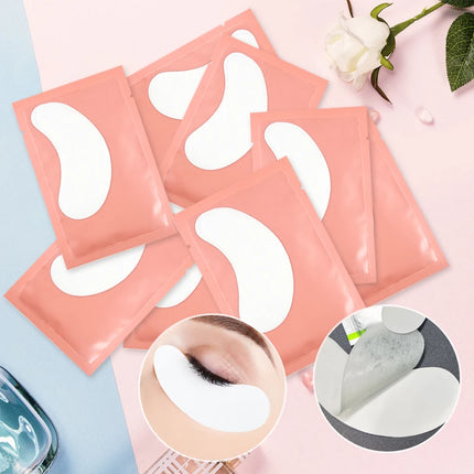 50Pairs/Lots Eyelash Extension Patch Under Eye Pads Hydrogel Patches For Extension Lint Free Stickers Eyelash patches Makeup