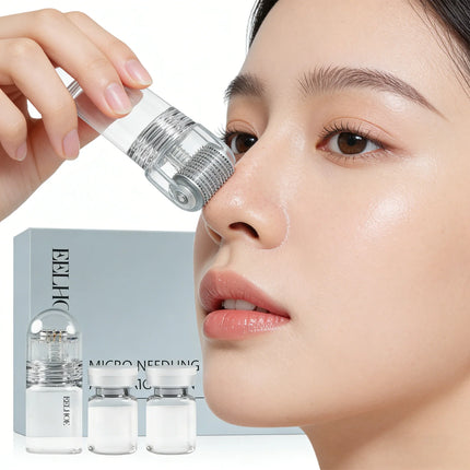 0.25mm Microneedle roller Facial Serum Kit Skincare Hydrating Cream Moisturizing Repairing Deep Hydration Lock Dry skin remedy