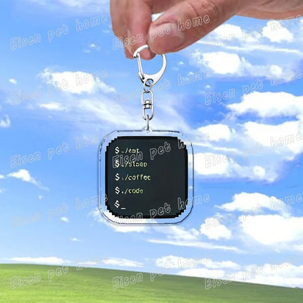 Funny XP 98 Window 10 Computer Keychains for Accessories Bag Charm Programmer Keyrings Jewelry Friends Birthday Gifts
