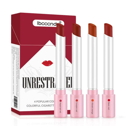 4 Colors Lana Del Rey Matte Lipstick Kits 24 Hours Long-Lasting Lip Tint Stain Set Women Waterproof Glossy Make Up Lipsticks