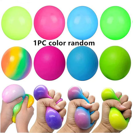Slow Rising Stress Balls Fidget Toys for Adults Dough Squishy Balls Soft Sensory Calm Down Item for Classroom Autism ADHD