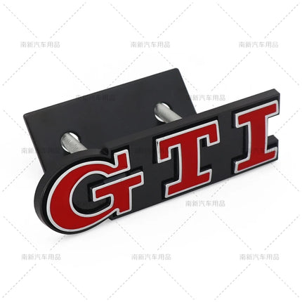 3D Metal GTI Grill Emblem Car Front Hood Stickers For VW Volkswagen Sagitar Magotan Polo Santana Lavida Gran Lavida Lamando Golf