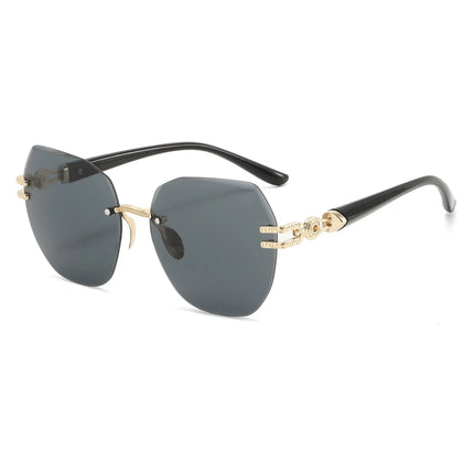 New Model Frameless Sunglasses - Best-selling Large Frame Trendy Street Photography Unframed Sunglasses