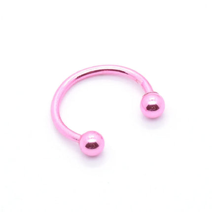 Stainless Steel Cone Spike Horseshoe Circular Septum Nose Ring Nipple Hoops Nose Septum Eyebrow Ear Piercing Body Jewelry