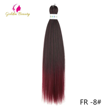 26"Corlorful Selling Jumbo Easy Braiding Hair Ombre Rainbow Braiding Cosplay Hair Synthetic Pre Stretched Hair Braids wigs