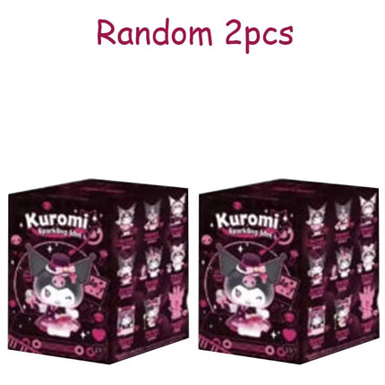 Sanrio Kuromi Sparkling Idol Series Blind Box Cute Anime Figure Mystery Box Kuromi Doll Collect Desktop Decor Surprise Gift Toys