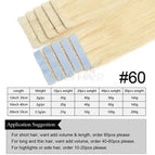 60 / 40pcs For Volume / 16inch 2g