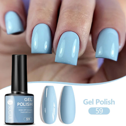 UR SUGAR 7ML Nail Gel Fresh Macaron 107 Colors All For Manicure Semi Permanent Soak Off LED UV Long-Lasting Nail Art Varnish