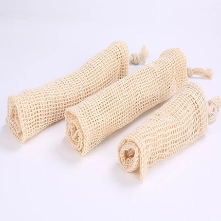 3pcs Reusable Cotton Mesh Produce Shopping Bags Washable Eco Premium Net mesh Bags for Veggie Fruit Vegetable Grocery Storage