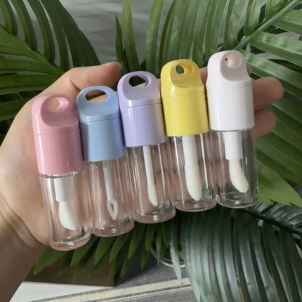 10/30/50PCS New 4ml /6ml Empty Plastic Lip Gloss Tube Empty Liquid Lipstick Tube Lip Oil Bottle Mini Sample Bottle Makeup Tool