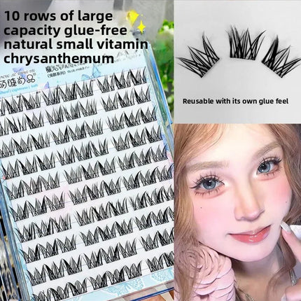 No Glue Needed False Eyelashes Lower Lashes Wispy Cat Eye Lashes Voluminous Fluffy Natural Look Daily Wear Easy to Apply