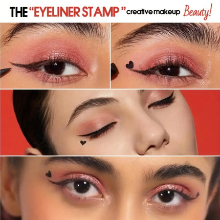 1PC 2-in-1 Waterproof Eyeliner - Quick Drying, Smooth, Anti-smudge, Beginner-friendly, Suitable for Halloween Christmas Makeup