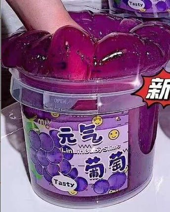 Fanfan Slime Large Bucket Bubbly Slime Non Sticky Big Capacity Soft Stretchy Fake Water Jelly Diy Craft For Adult Hobby Gifts
