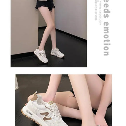 Sports Shoes for Women 2024 Spring New Super Hot Versatile Anti slip Casual Women's Shoes Soft Sole Running Little White Shoes