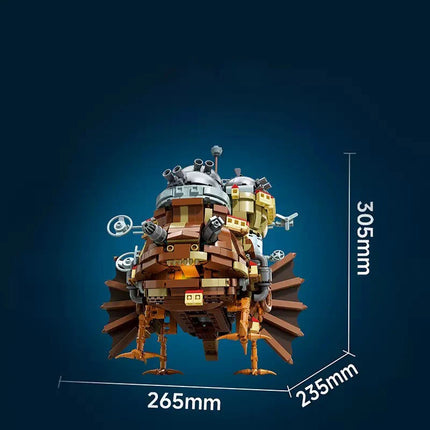 Anime Moving Castle Building Blocks Set, Howls Castle Bulding DIY Model Collectible Toys Birthday Gift for Fans Kids (1513 Pcs)