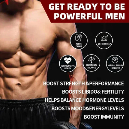 Black Maca Root, Ashwagandha, Panax Ginseng, Fenugreek Capsules, Male Enhancing Supplement Natural 4-in-1 Organic Original