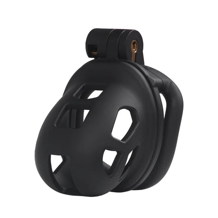 2026 New Chastity Lock Cage SM Flirting Breathable Resin Male Virginity Device Male Penis Lock with 4 Rings