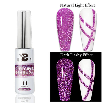 AWStorG 5ML Super Silver Metallic Gel Nail Polish Metal Effect Painting Gel Chromes Varnish Semi Permanent for Nail DIY