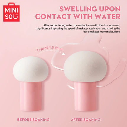 MINISO Soft Skin Friendly Easy Foundation Powder Puff Set Foundation Pad Powder Sponge Face Concealer Applicator Makeup Tool