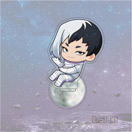 10cm Anime Dr. STONE Road To The Moon Acrylic Stand Keychain Senku Ishigami Gen Asagiri Stanley Snyder Dr. Xeno Accessories Gift