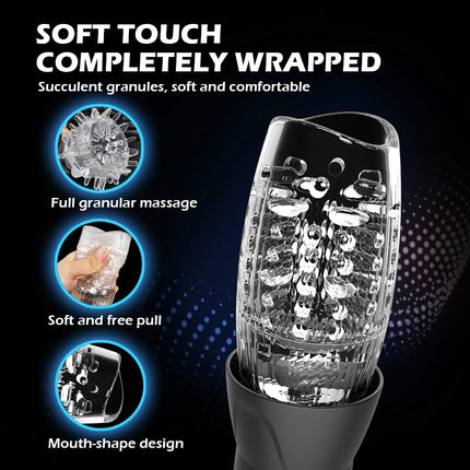 Male Sex Toy Automatic Thrusting Rotating Men Masturbator Cup Vibrating Penis Pump Trainer Masturbation Adult Products