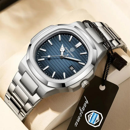 2025 New For Men Fashion Brand Male Watch Waterproof Luminous Stainless Steel Watches  Date Week Casual Quartz Men's Clock Reloj